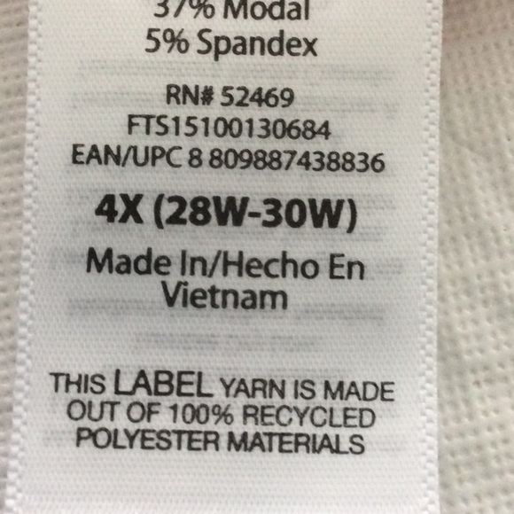 Woman’s Plus size 4 X Terry & Sky V Neck Tee short sleeves color orange #641 - Picture 8 of 9